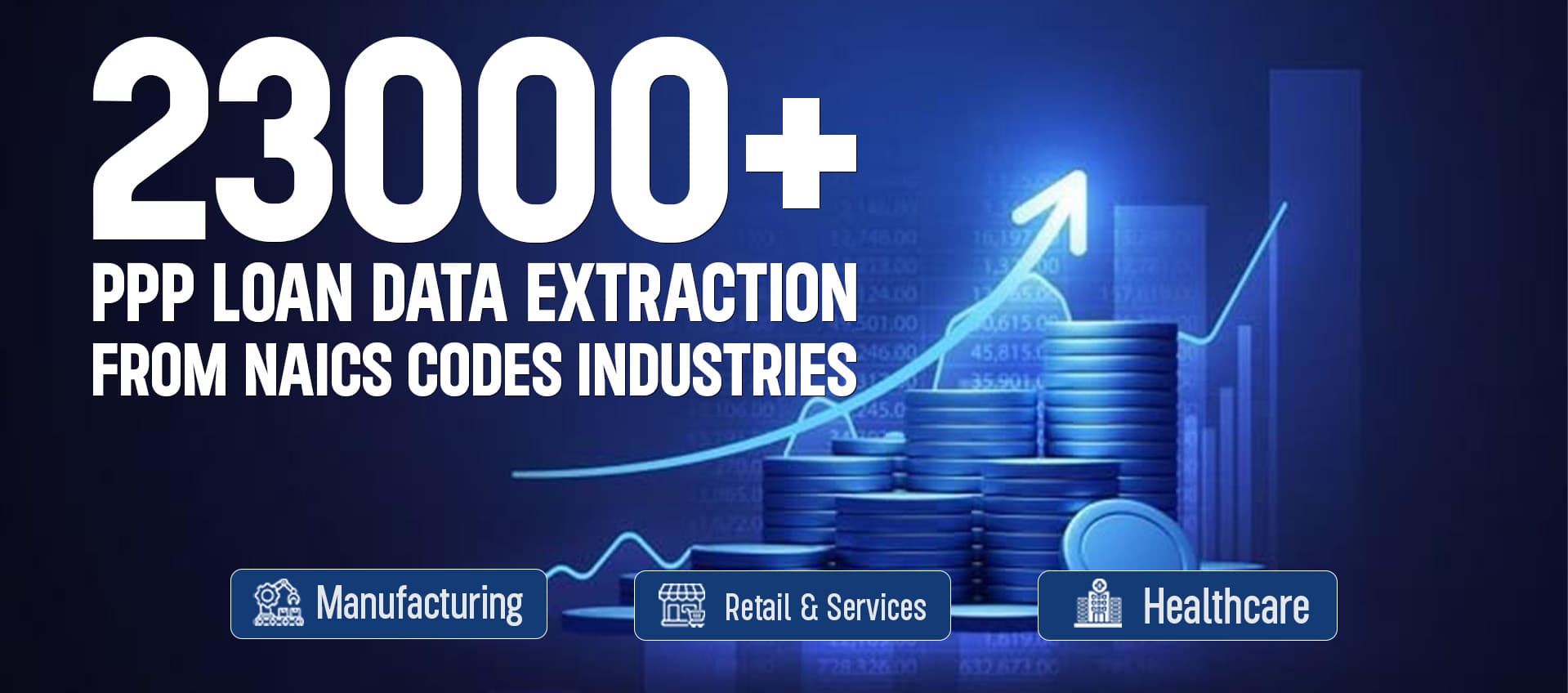23000+ PPP Loan data extraction from NAICS Codes Industries