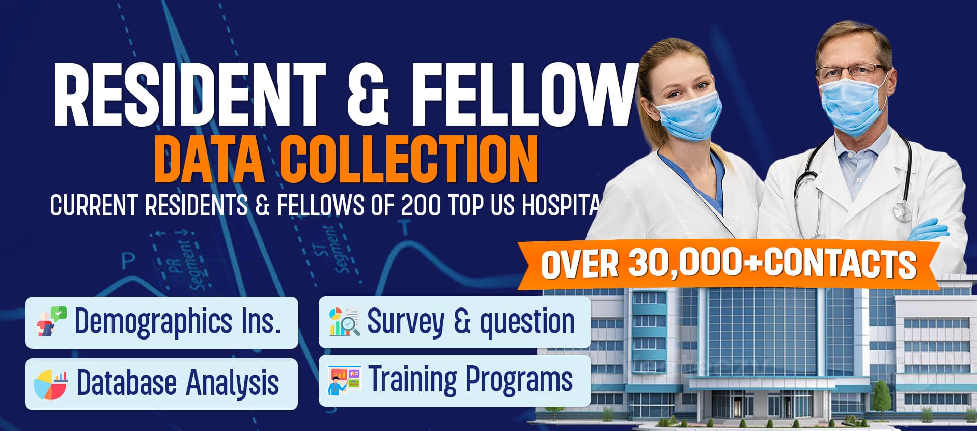 Data collection of current resident and fellow for 200 US hospitals